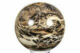 Polished Black Opal Sphere - Madagascar #261594-1